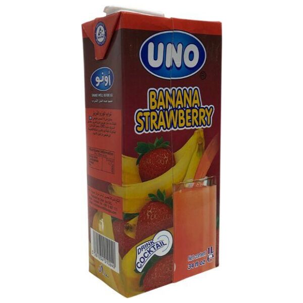 Uno Banana Strawberry, 34floz - Papaya Express