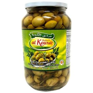 Al Koura Green Olives Thyme, 1000g - Papaya Express