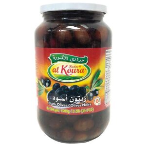 Al Koura Black Olives, 1000g - Papaya Express