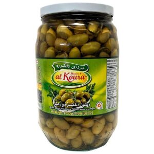Al Koura Green Olives Thyme Large, 1700g - Papaya Express
